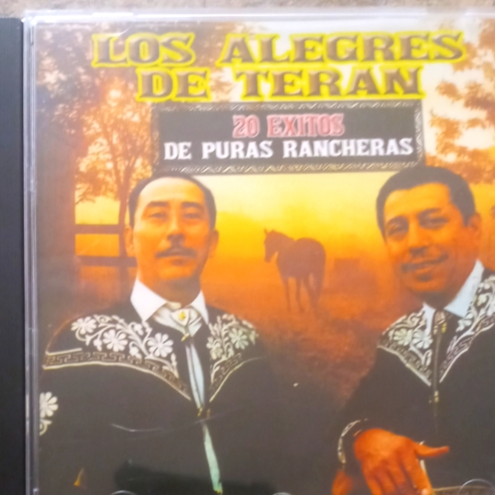 Los Alegres de Teran CD - 20 Exitos de Puras Rancheras - Orange Gradient Cover